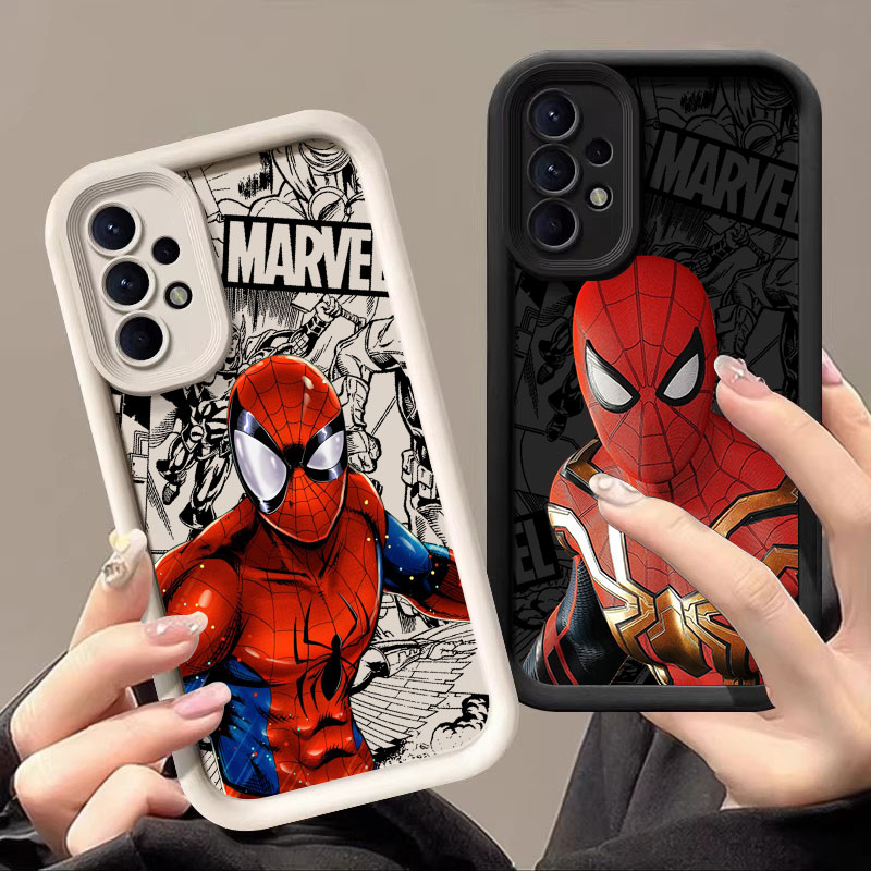 Samsung Galaxy A55 - Funda protectora de superhéroe de Marvel
